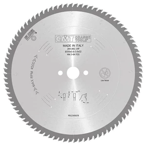 CMT XTREME színesfém és műanyag vágó fűrésztárcsa; D=250-500; B=30-32; Z=80-120