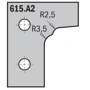 CMT bútorfront maró CNC lapka; 615.A2