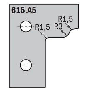 CMT bútorfront maró CNC lapka; 615.A5