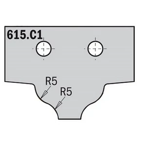 CMT bútorfront maró CNC lapka; 615.C1