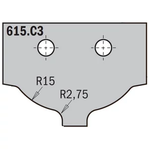 CMT bútorfront maró CNC lapka; 615.C3
