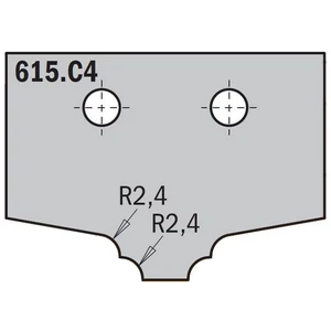 CMT bútorfront maró CNC lapka; 615.C4