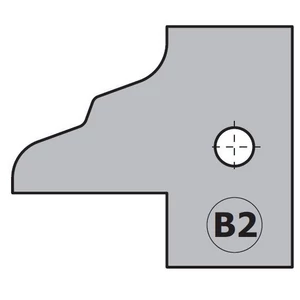 CMT Keményfém cserelapka pár, "B2" profil