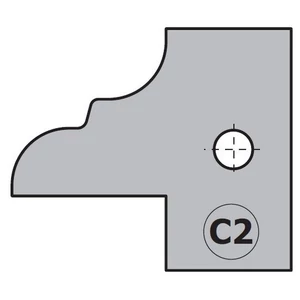 CMT Keményfém cserelapka pár, "C2" profil