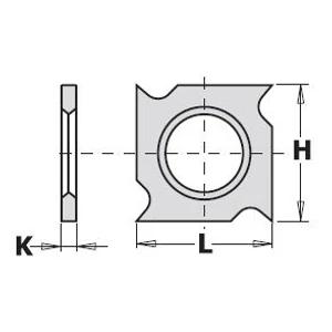 CMT Keményfém cserelapka 18x18x1,95
