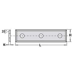 CMT Keményfém cserelapka 50x12x1,7