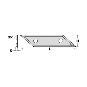 CMT Keményfém cserelapka 49x12x1,5