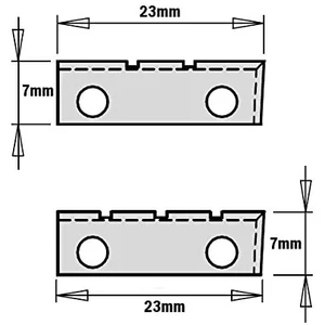 CMT Keményfém cserelapka spirálmaróhoz