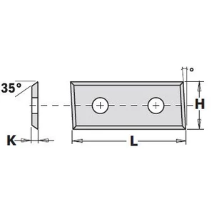 CMT Keményfém cserelapka 28,3x12x1,5