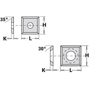 CMT Keményfém cserelapka 14x14x2