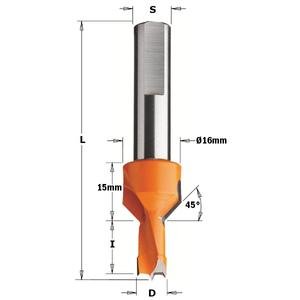 CMT Sorozatfúró süllyesztett zsákfuratokhoz, D=8-10; L=70; S=10