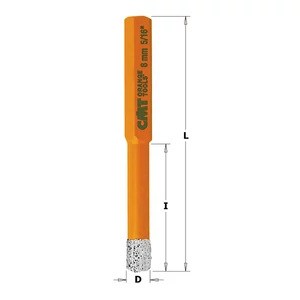 CMT Gyémánt élű száraz körkivágó szerszámok, 5-16 mm mérettartományban