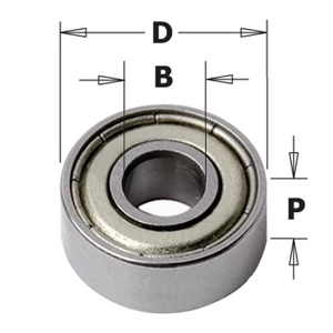 CMT Csapágy D=12,5-4,76x4,98 mm