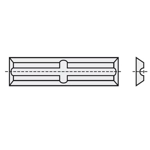 P+ Keményfém cserelapka 20x4,1x1,1