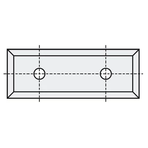 P+ Keményfém cserelapka 49,5x12x1,5