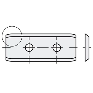 P+ Keményfém cserelapka 30x12x1,5