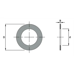 OMAS hézagoló gyűrűk 30-as tengelyre; B=0,1-20 mm