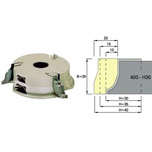 Omas multiprofil marófej; ART 400-H; D=137; B=30