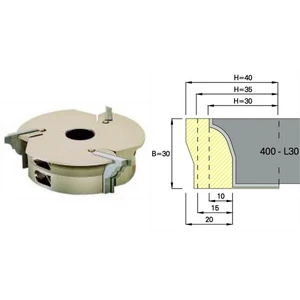 Omas multiprofil marófej; ART 400-L; D=137; B=30