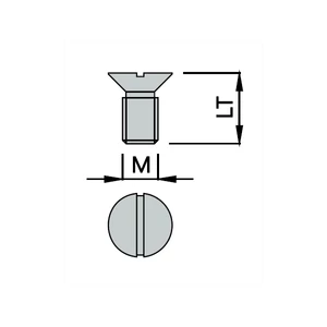 OMAS süllyesztettfejű tövig menetes csavarok M5; LT=6,5-10