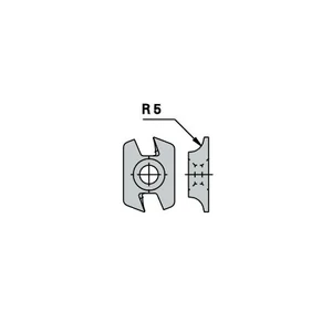 OMAS Keményfém cserelapka (jobbos) K480-15 R=5