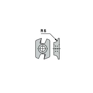 OMAS Keményfém cserelapka (balos) K480-16 R=5