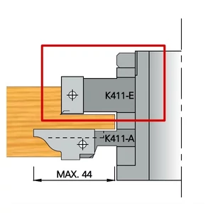 OMAS  K411-E kiegészítő szerszám beltéri ajtógyártó szerszámcsoporthoz