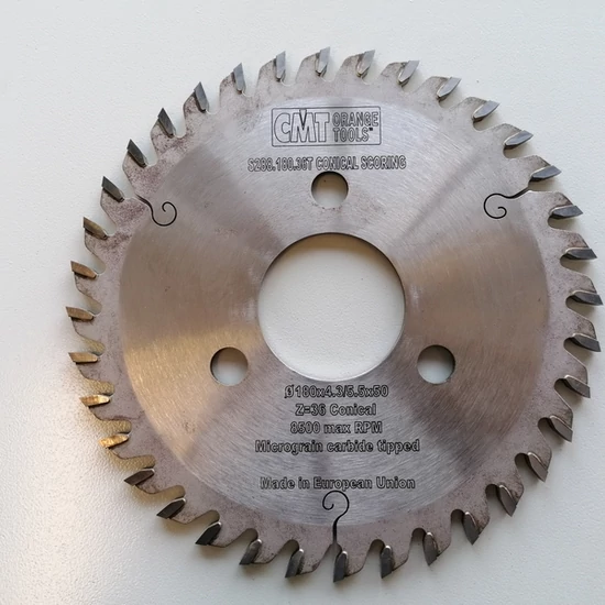 CMT Ipari kónuszos elővágó D=180x4,3/5,5x50 - 3/12,5/80; Z36