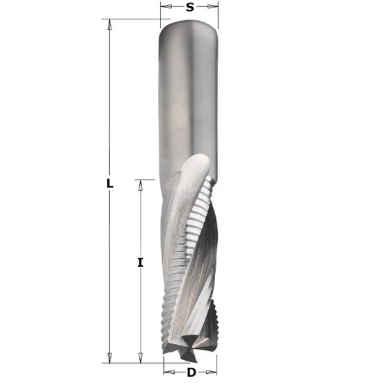 CMT Tömör keményfém, felfelé húzott spirálmarók, D=12-20; Z=4