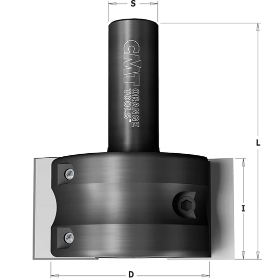 CMT Cserélhető lapkás CNC profilmarófej