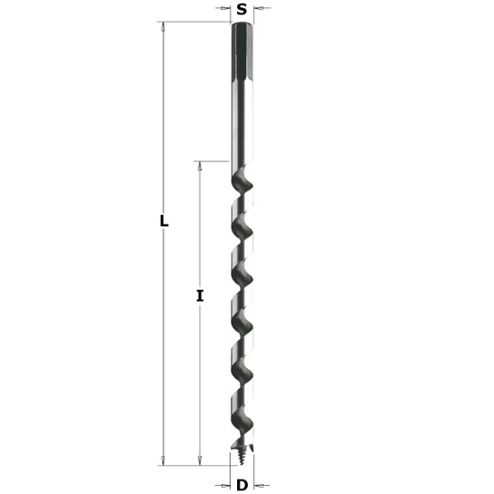 CMT Hagyományos csigafúrószár, D=6-20; L=230/460