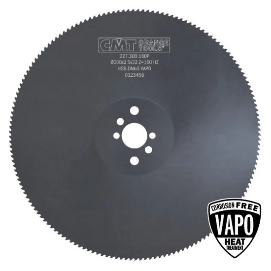 CMT HSS fűrészlap fémekhez és acélhoz VAPO bevonattal; D=250-350; Z=128-180