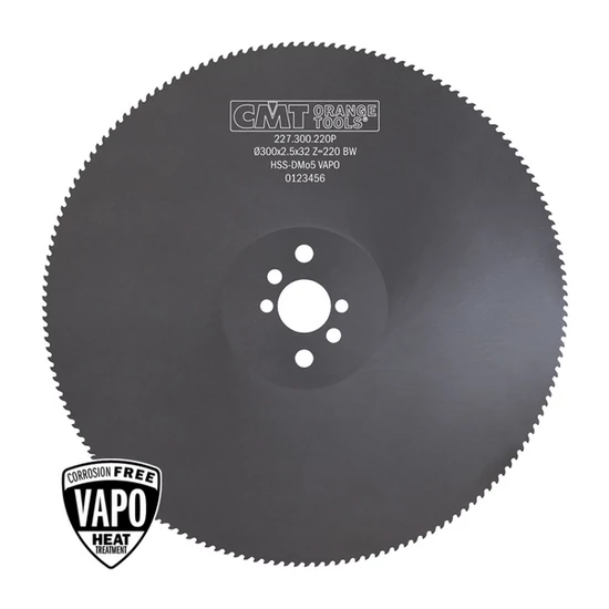 CMT HSS fűrészlap fémekhez és acélhoz VAPO bevonattal; D=200-350; Z=160-280