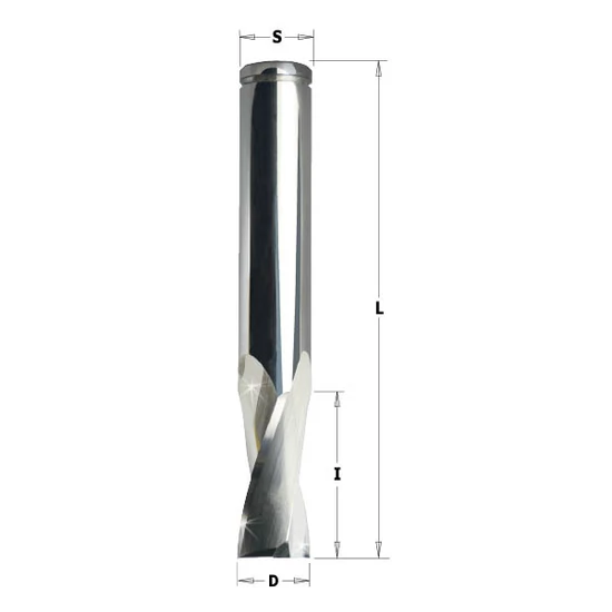CMT Tömör keményfém spirálmaró alumíniumhoz és PVC-hez, D=4-16; S=6-16