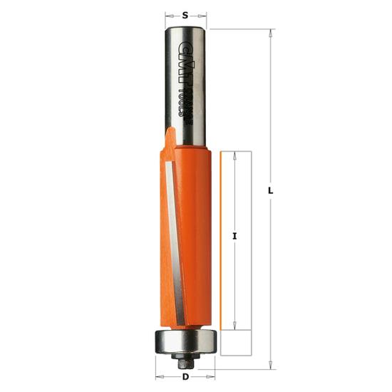 CMT Ferde vágóélű másoló maró szerszám csapággyal, D=19x25,4