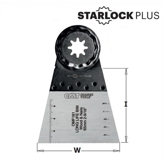 CMT 65 mm-es hosszú élettartamú fűrész merülő és süllyesztő vágásokhoz - 1/5/50 db-os