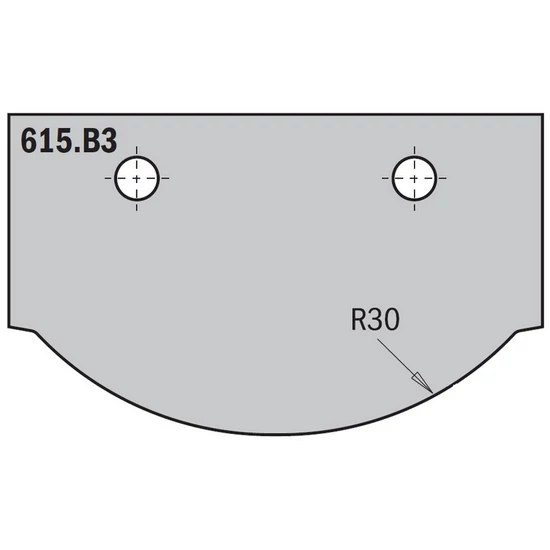CMT bútorfront maró CNC lapka; 615.B3