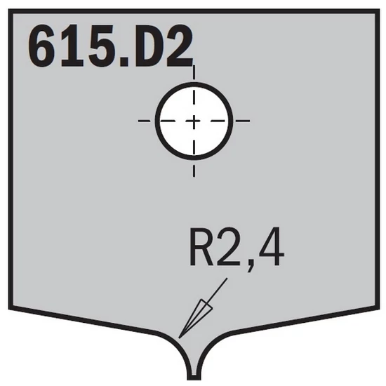 CMT bútorfront maró CNC lapka; 615.D2