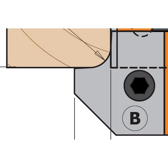 CMT Keményfém cserelapka pár R=3+45° (alsó)