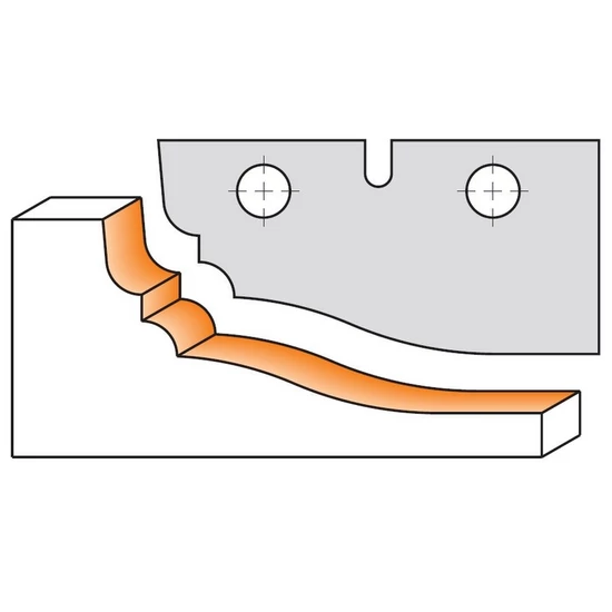 CMT Keményfém cserelapka pár, "A" profil