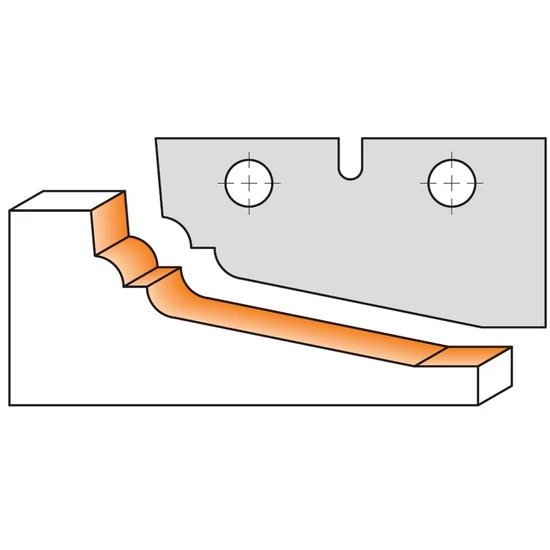 CMT Keményfém cserelapka pár, "D" profil