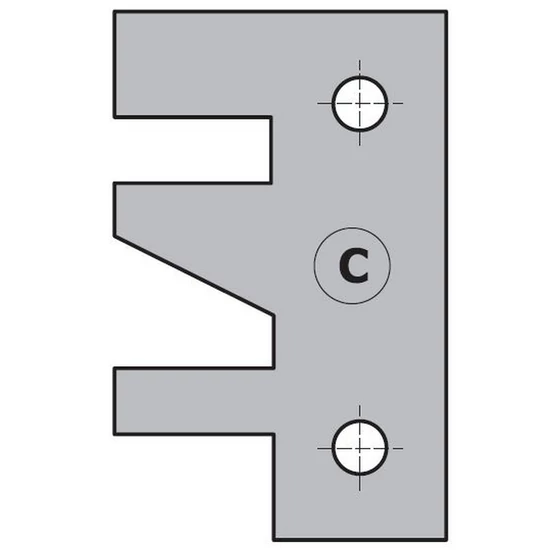 CMT Keményfém cserelapka pár, "C" profil