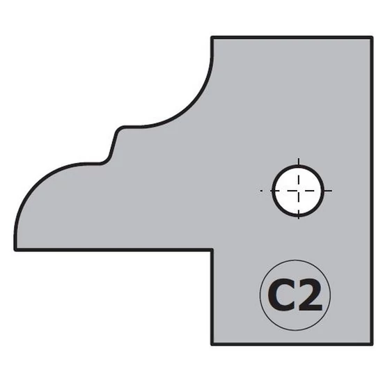 CMT Keményfém cserelapka pár, "C2" profil