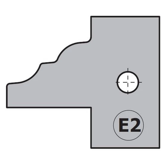 CMT Keményfém cserelapka pár, "E2" profil