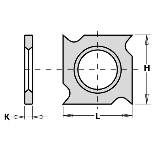OMAS Keményfém cserelapka 18x18x1,95