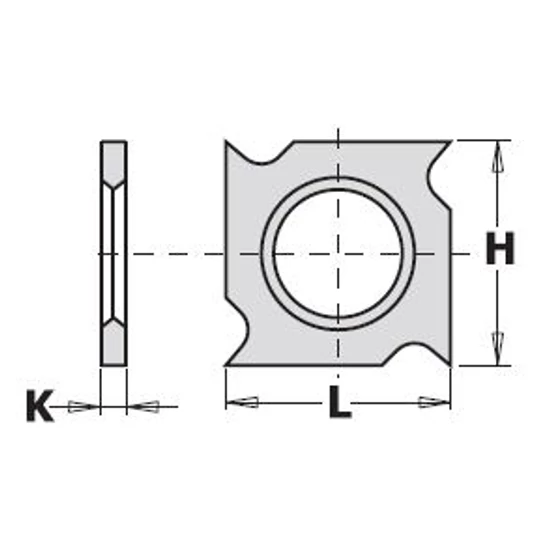 CMT Keményfém cserelapka 18x18x1,95