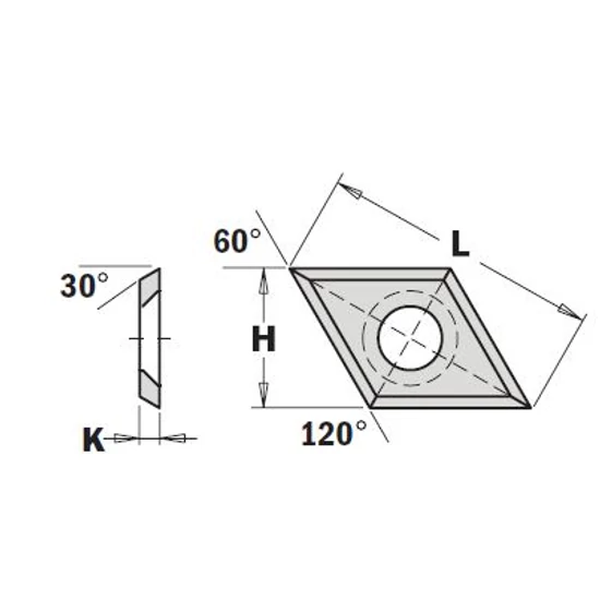 CMT Keményfém cserelapka 28x14x2
