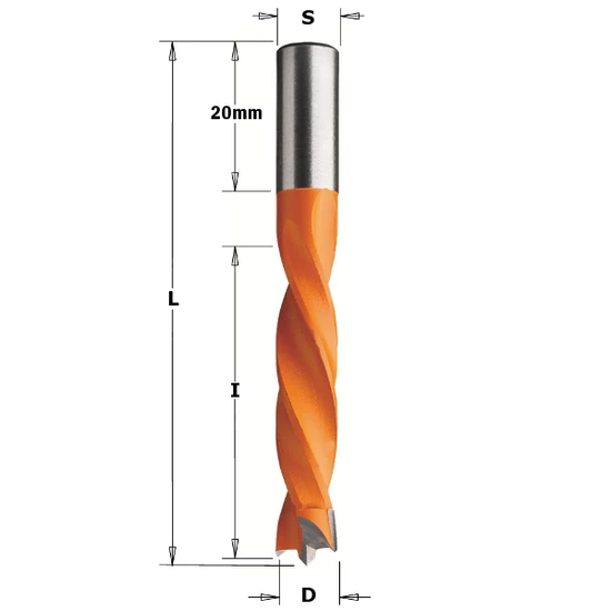 CMT Sorozatfúró zsákfuratokhoz, D=5-12; L=67; S=8