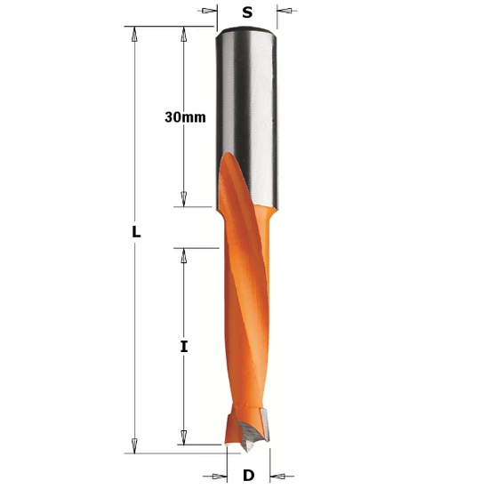 CMT Sorozatfúró zsákfuratokhoz, D=4-16; L=70; S=10