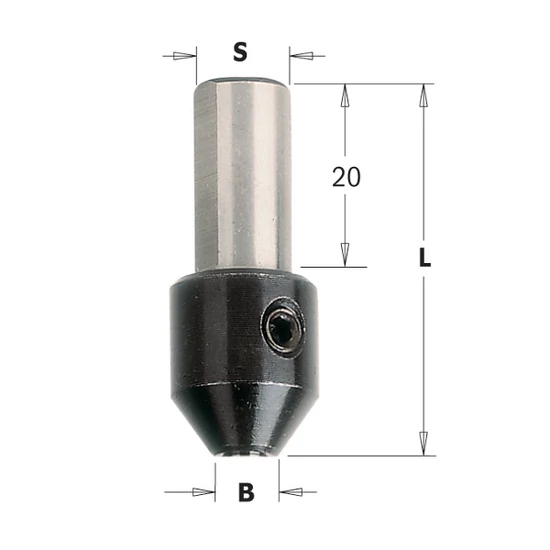 CMT Adapter a 363-as számú HWM fúrókhoz, B=2-5; S=10
